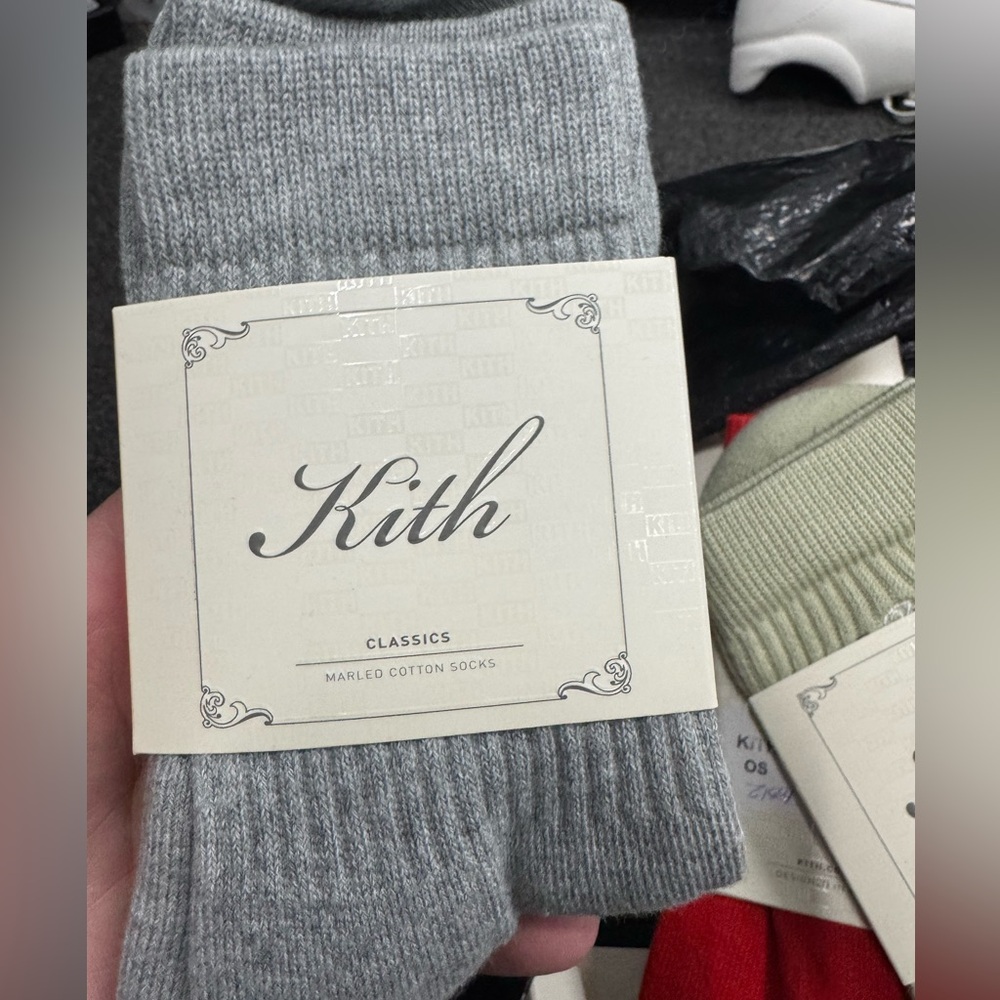 Kith classic socks cool grey